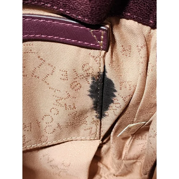 Stella McCartney Faux Leather Falabella Shoulder Bag Burgundy - Picture 14 of 14